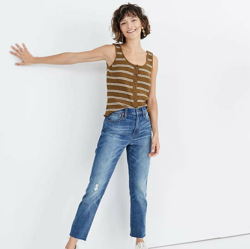 Madewell High-Rise Slim Crop Boyjean